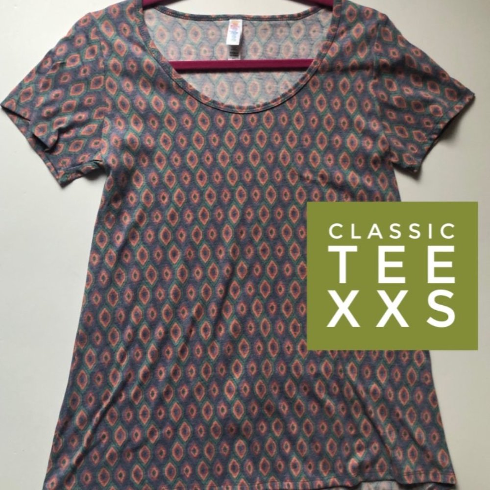 NWT LuLaRoe Classic Tee, Multi Color, Size XXS